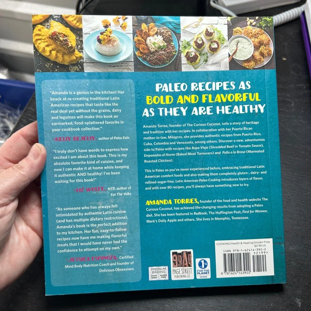 Latin‎ American Paleo Cooking Amanda Torres Gluten Dairy Free AIP Recipes Book